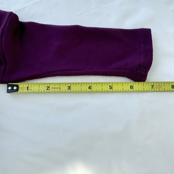 Brit & Bri plum Dolman Long Sleeves Tunic Size Small - Picture 3 of 14